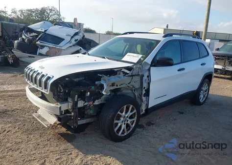 2016 Jeep Cherokee Sport z USA, uszkodzony, nr VIN 1C4PJLABXGW207497